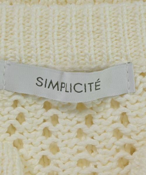 Simplicite（シンプリシテ）ニット・セーター 白 サイズ:F レディース/2200709365013