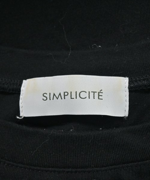 Simplicite（シンプリシテ）Tシャツ・カットソー 黒 サイズ:F レディース/2200705963176