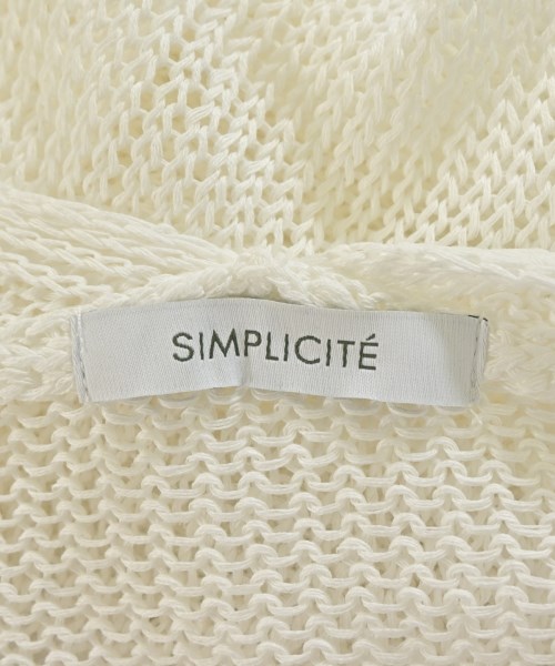 Simplicite（シンプリシテ）カーディガン 白 サイズ:F レディース/2200709972075