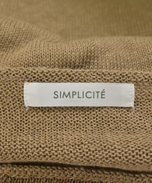 Simplicite（シンプリシテ）ベスト/ノースリーブ 茶 サイズ:F レディース/2200710629111