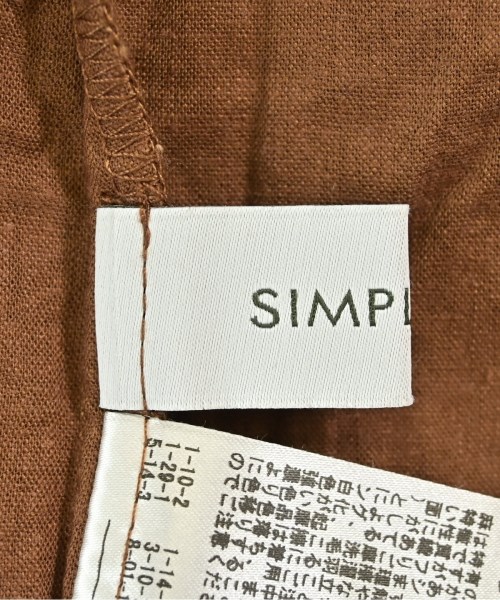 Simplicite（シンプリシテ）ブラウス 茶 サイズ:F レディース/2200714557106
