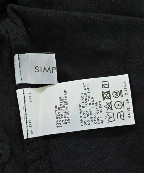 Simplicite（シンプリシテ）オールインワン/サロペット 黒 サイズ:-(M位) レディース/2200714842486