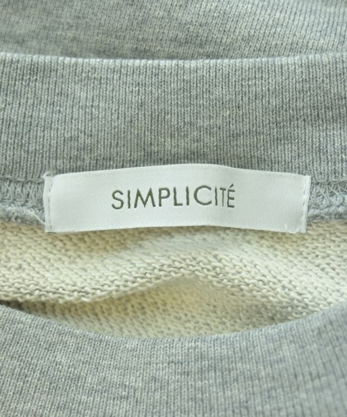 Simplicite（シンプリシテ）スウェット グレー サイズ:F レディース/2200712184199