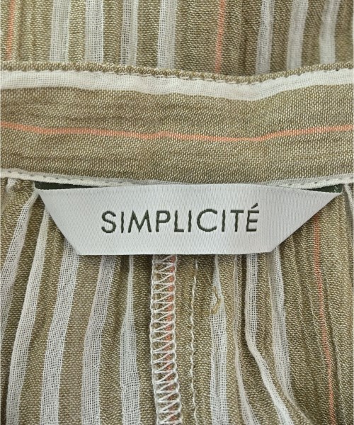 Simplicite（シンプリシテ）シャツワンピース ベージュ サイズ:F レディース/2200712184205