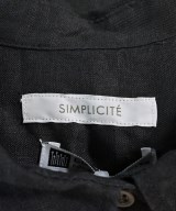 Simplicite（シンプリシテ）カジュアルシャツ 黒 サイズ:M レディース/2200714977065