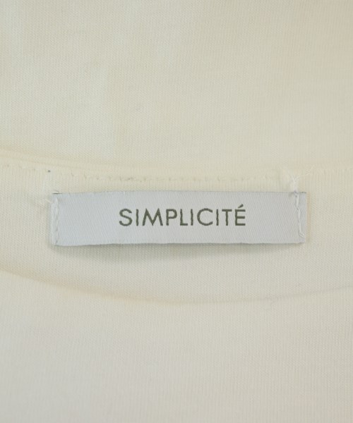 Simplicite（シンプリシテ）Tシャツ・カットソー 白 サイズ:F レディース/2200634127069