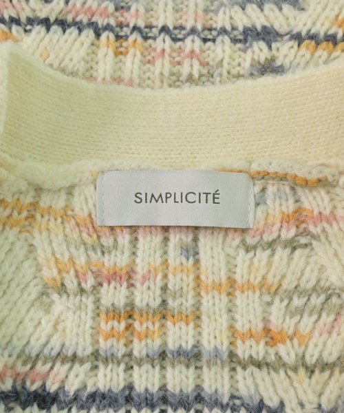 Simplicite（シンプリシテ）カーディガン 白 サイズ:F レディース/2200635417015