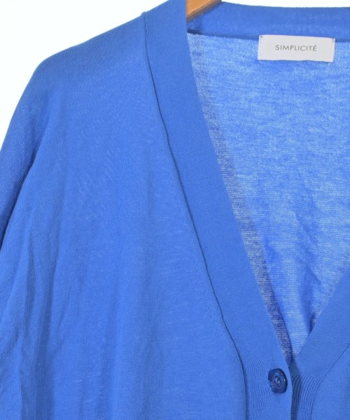 Simplicite（シンプリシテ）カーディガン 青 サイズ:F レディース/2200640174101