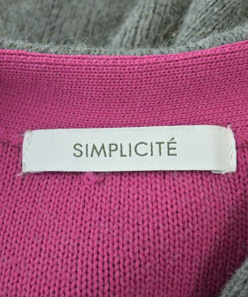 Simplicite（シンプリシテ）カーディガン グレー サイズ:F レディース/2200647633021