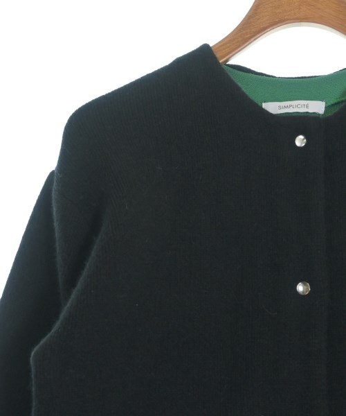 Simplicite（シンプリシテ）カーディガン 黒 サイズ:F レディース/2200647633038