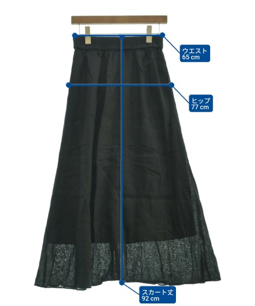 Simplicite（シンプリシテ）ロング・マキシ丈スカート 黒 サイズ:-(M位) レディース/2200633291679