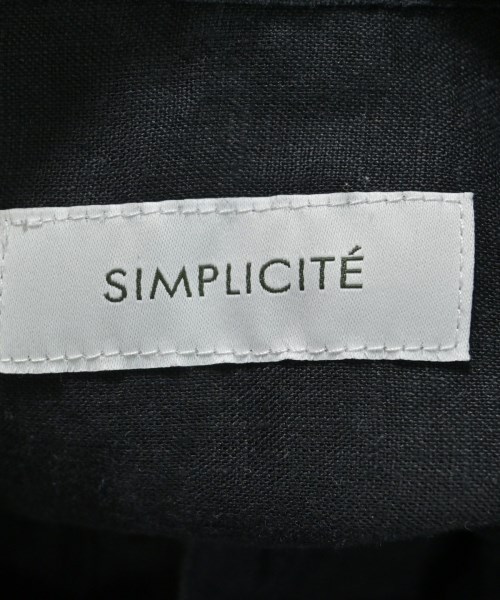 Simplicite（シンプリシテ）カジュアルシャツ 黒 サイズ:F レディース/2200639431048