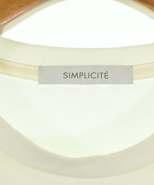 Simplicite（シンプリシテ）Tシャツ・カットソー 白 サイズ:F レディース/2200641922183