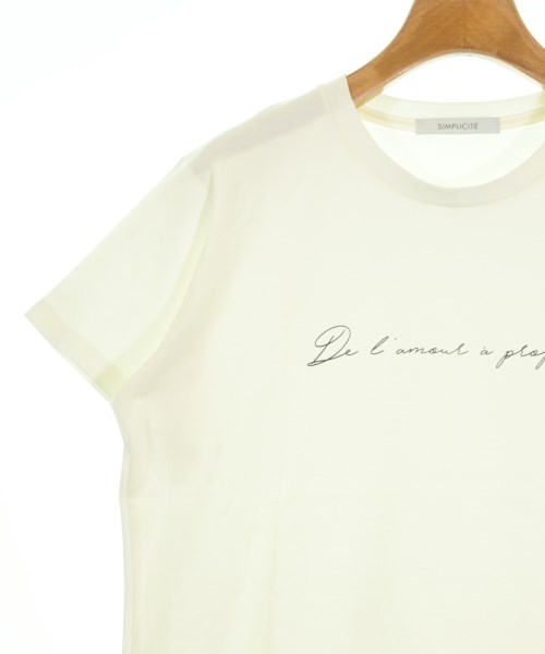 Simplicite（シンプリシテ）Tシャツ・カットソー 白 サイズ:F レディース/2200641922183