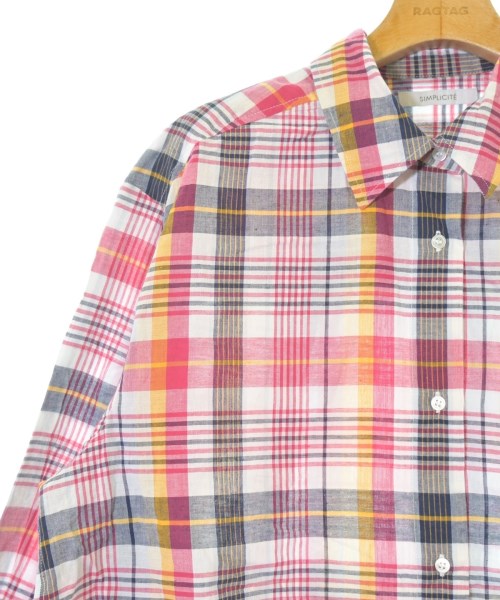 Simplicite（シンプリシテ）カジュアルシャツ 赤 サイズ:F レディース/2200646177014