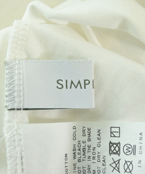 Simplicite（シンプリシテ）Tシャツ・カットソー 白 サイズ:F レディース/2200644871037