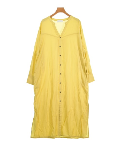 Simplicite(シンプリシテ)シャツワンピース 黄 サイズ:F/2200644871099