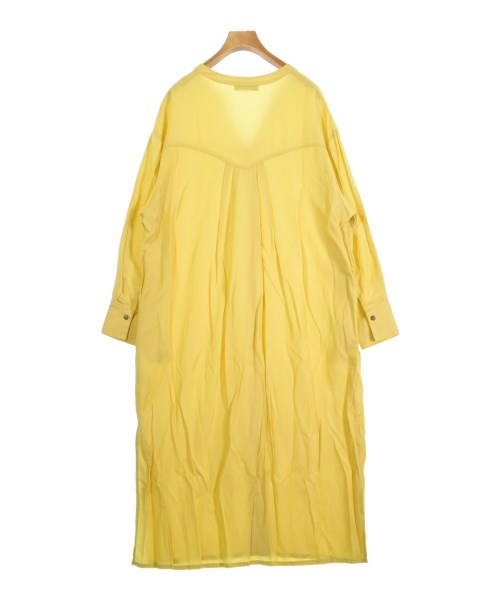 Simplicite（シンプリシテ）シャツワンピース 黄 サイズ:F レディース/2200644871099