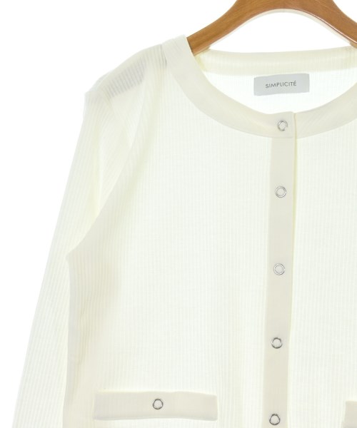 Simplicite（シンプリシテ）カーディガン 白 サイズ:F レディース/2200644871129