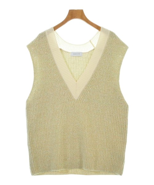 Simplicite(シンプリシテ)ベスト/ノースリーブ 白 サイズ:-(M位)/2200644871136