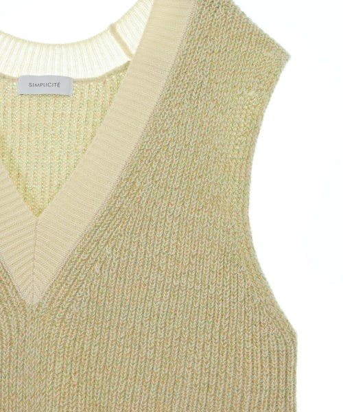 Simplicite（シンプリシテ）ベスト/ノースリーブ 白 サイズ:-(M位) レディース/2200644871136
