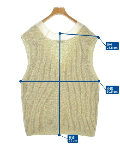 Simplicite（シンプリシテ）ベスト/ノースリーブ 白 サイズ:-(M位) レディース/2200644871136