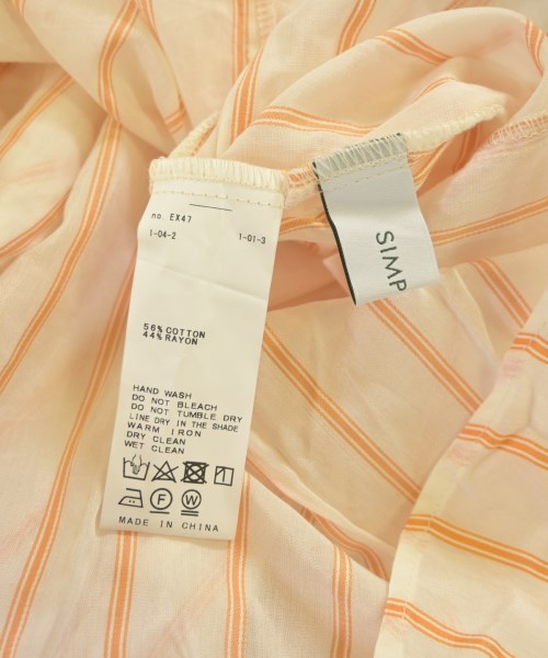 Simplicite（シンプリシテ）カジュアルシャツ オレンジ サイズ:F レディース/2200648787044