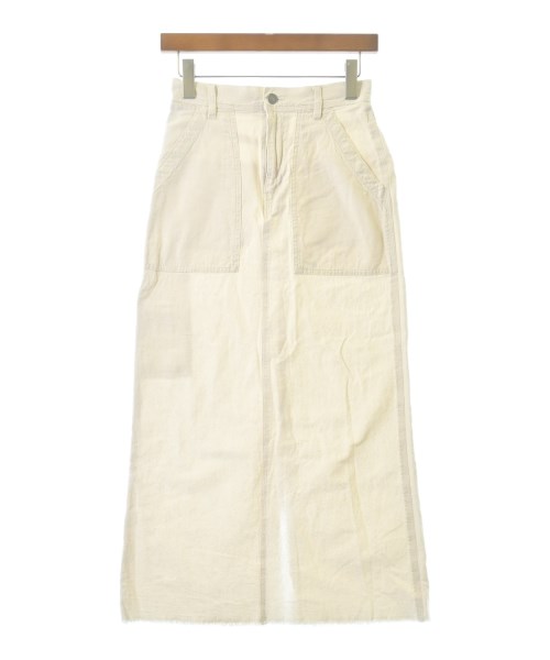Simplicite(シンプリシテ)ロング・マキシ丈スカート 白 サイズ:S/2200649468201