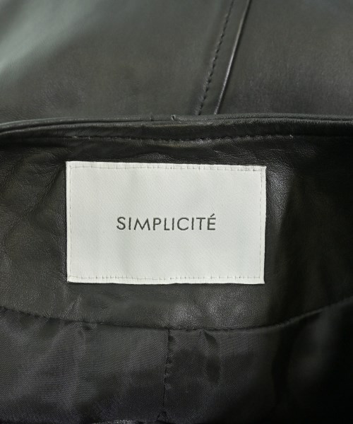 Simplicite（シンプリシテ）ライダース 黒 サイズ:F レディース/2200701670016