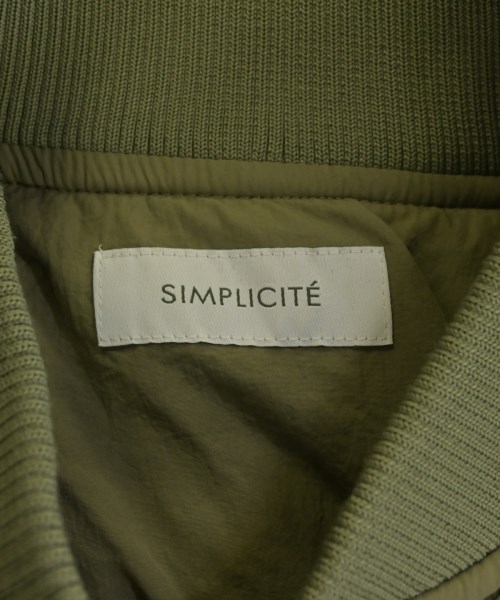 Simplicite（シンプリシテ）ミリタリーブルゾン カーキ サイズ:F レディース/2200699050210