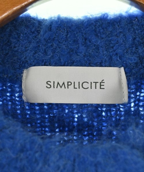 Simplicite（シンプリシテ）カーディガン 青 サイズ:F レディース/2200700491049