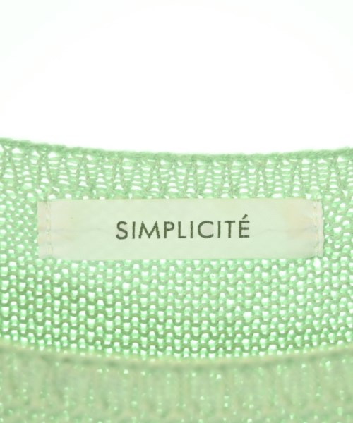 Simplicite（シンプリシテ）ニット・セーター 緑 サイズ:F レディース/2200705232029