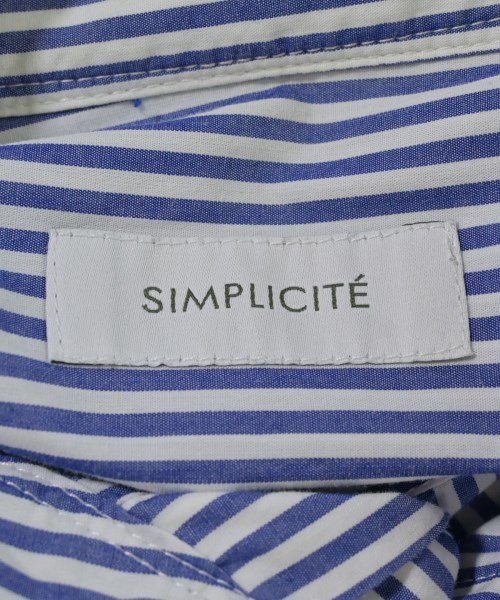 Simplicite（シンプリシテ）カジュアルシャツ 青 サイズ:F レディース/2200705292030