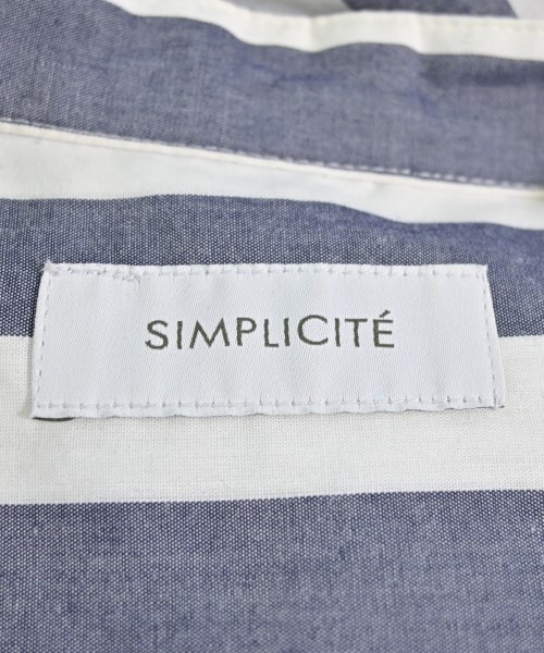 Simplicite（シンプリシテ）シャツワンピース 紺 サイズ:F レディース/2200702505027
