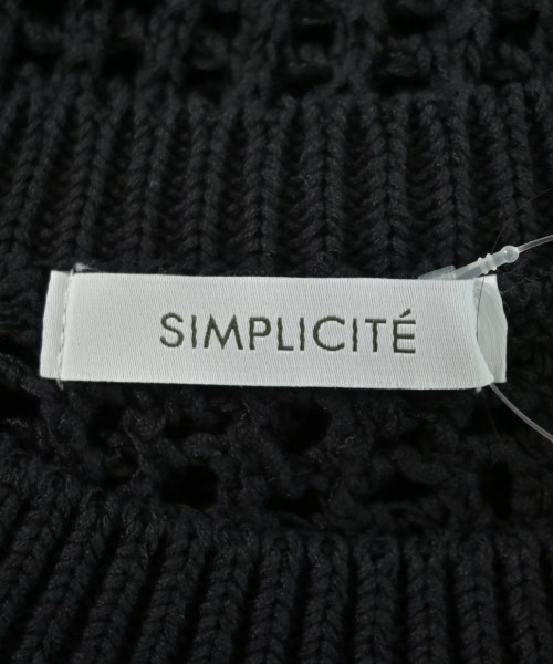 Simplicite（シンプリシテ）ニット・セーター 黒 サイズ:F レディース/2200704221109