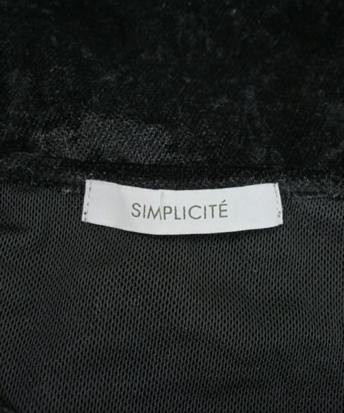 Simplicite（シンプリシテ）Tシャツ・カットソー 黒 サイズ:F レディース/2200709353065