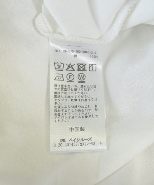 Simplicite（シンプリシテ）Tシャツ・カットソー 白 サイズ:F レディース/2200697084019