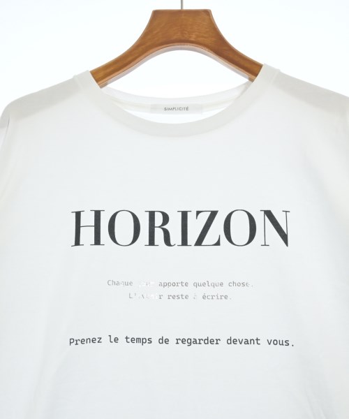 Simplicite（シンプリシテ）Tシャツ・カットソー 白 サイズ:F レディース/2200697084019