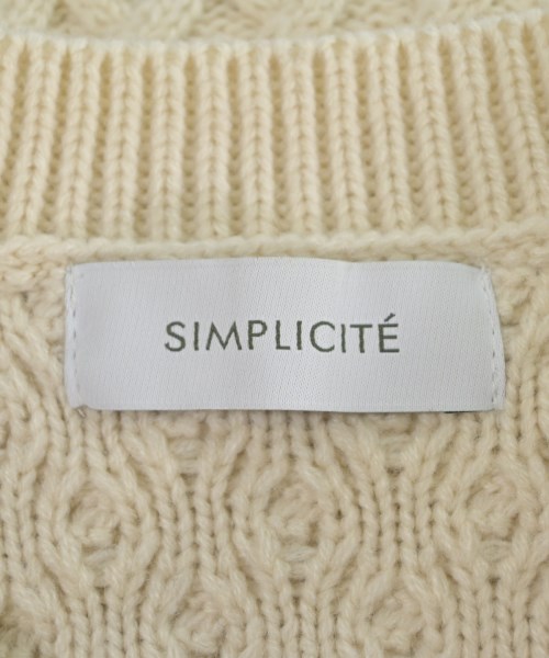 Simplicite（シンプリシテ）ニット・セーター 白 サイズ:F レディース/2200660645018