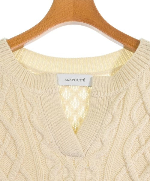 Simplicite（シンプリシテ）ニット・セーター 白 サイズ:F レディース/2200660645018