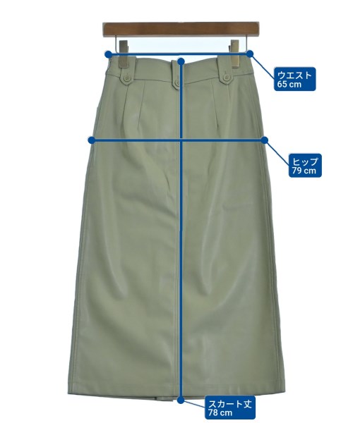 Simplicite（シンプリシテ）ひざ丈スカート 緑 サイズ:S レディース/2200665592027