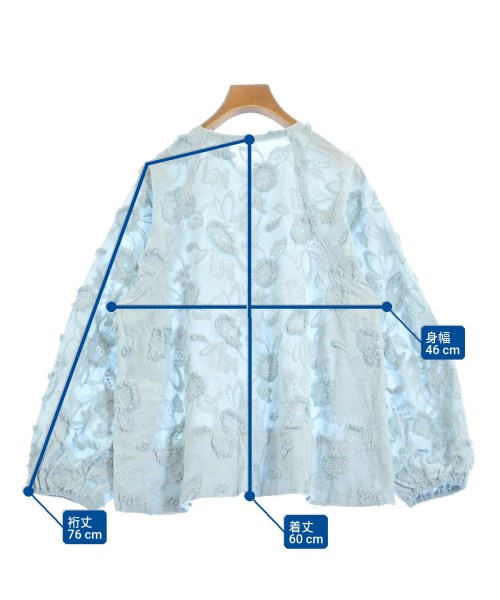 Simplicite（シンプリシテ）ブラウス 青 サイズ:-(M位) レディース/2200666213013