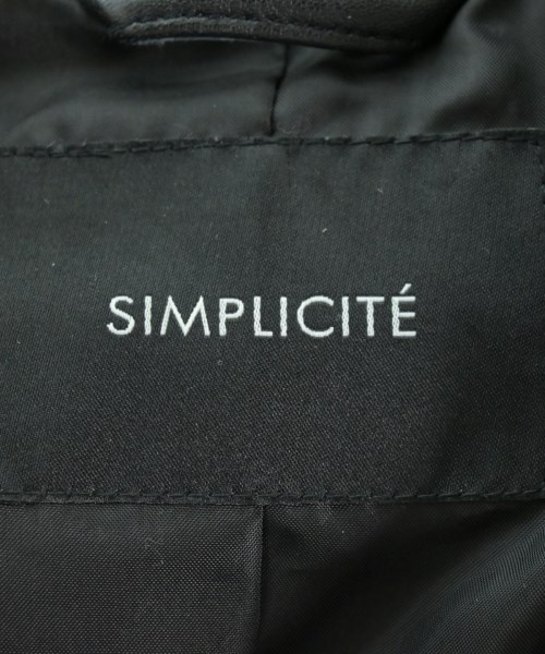 Simplicite（シンプリシテ）ライダース 黒 サイズ:M メンズ/2200662932024