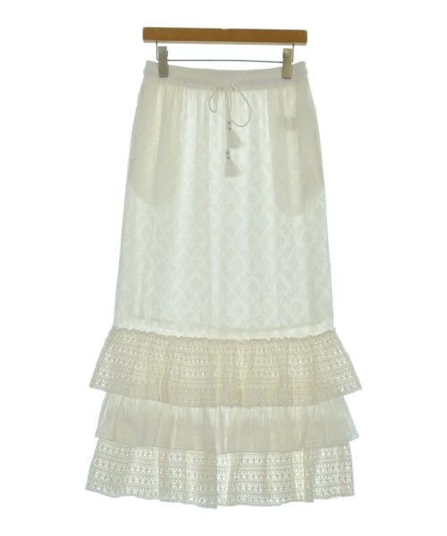 Simplicite(シンプリシテ)ロング・マキシ丈スカート 白 サイズ:-(M位)/2200669038064