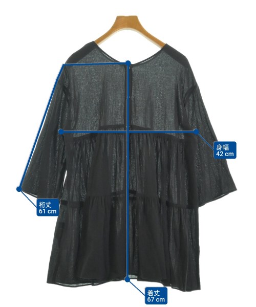 Simplicite（シンプリシテ）ブラウス 黒 サイズ:F レディース/2200665082054