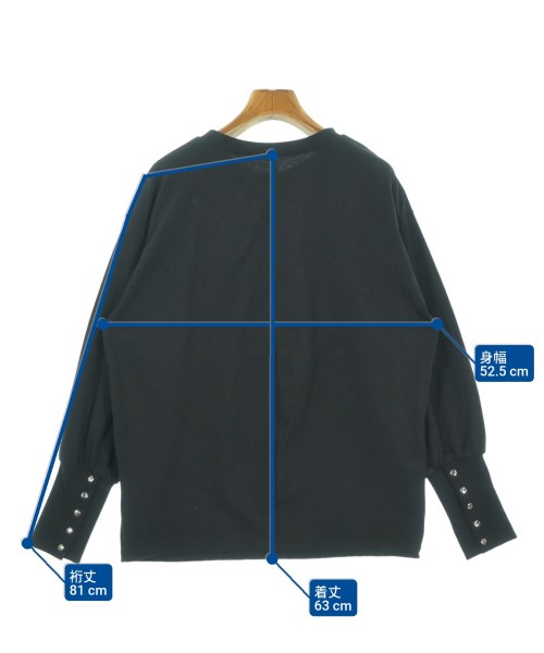 Simplicite（シンプリシテ）Tシャツ・カットソー 黒 サイズ:F レディース/2200666390028