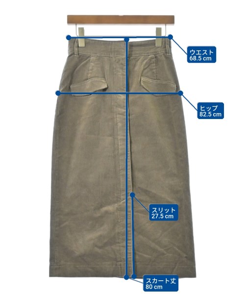 Simplicite（シンプリシテ）ロング・マキシ丈スカート 茶 サイズ:-(M位) レディース/2200668169158