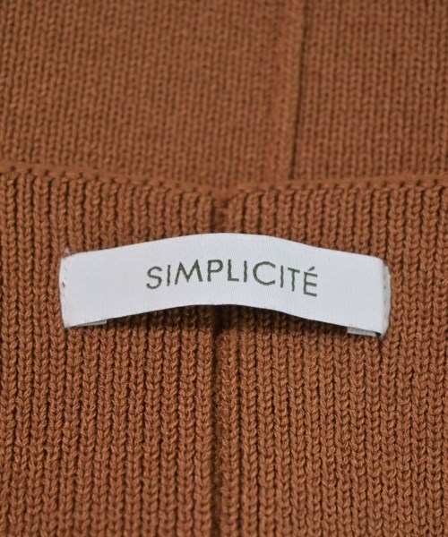 Simplicite（シンプリシテ）ベスト 茶 サイズ:F レディース/2200668198035