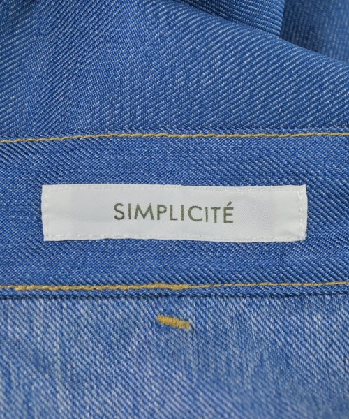 Simplicite（シンプリシテ）スラックス 青 サイズ:38(M位) レディース/2200722810057