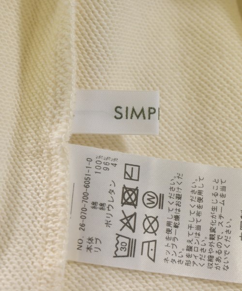 Simplicite（シンプリシテ）スウェット 白 サイズ:F レディース/2200725974053